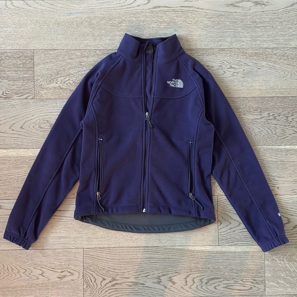 The North Face Windwall Full Zip Softshell Fleece Jacket - Small purple